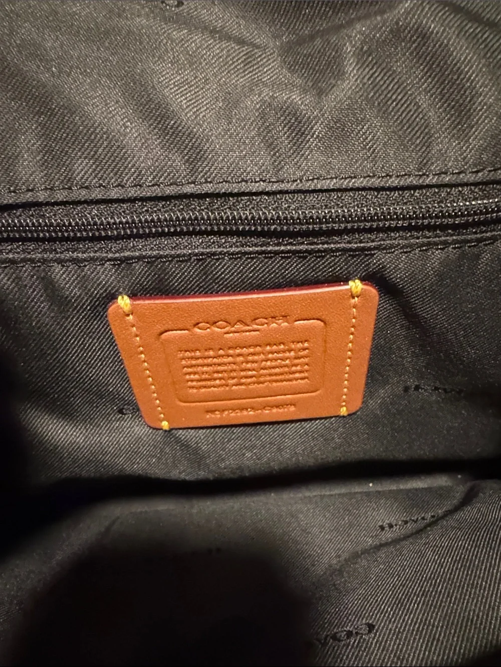 Coach Canvas & Leather Shoulder Bag in Gray and Black